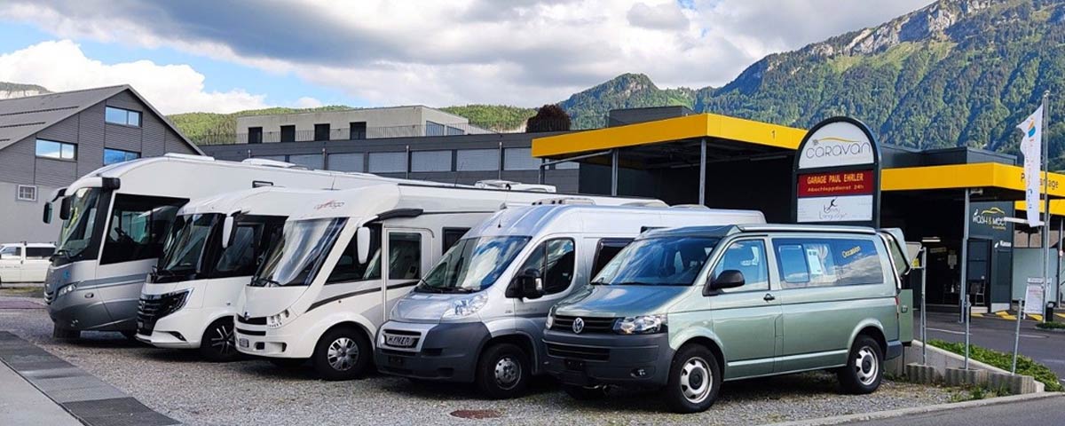 Caravan -Center Zentralschweiz - Servicestelle für Caravan und Reisemobile  - Shop für Camper - Washcenter Ibach Schwyz